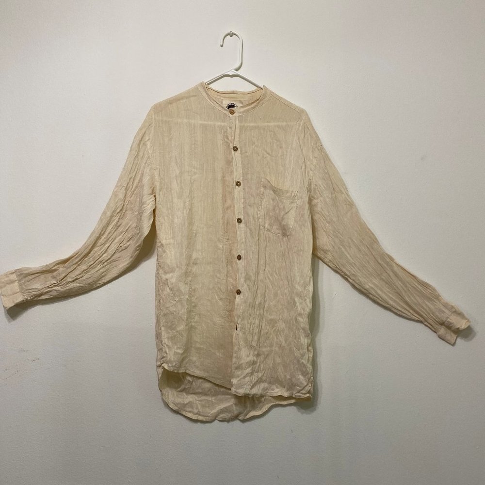 Yoon-a-Verse Mindful Wear hemp-silk, colonial-inspired men’s shirt
